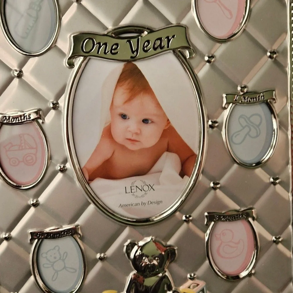 Lenox‎ Photo Picture Frame First Year Baby Childhood Memories Multiple Openings